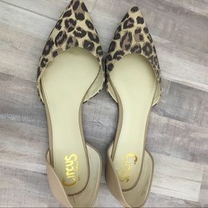 Sam Edelman 10 D’Orsay Animal Print Flats